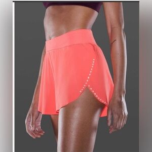 Lululemon Fast and Free shorts, light peach color, size 10, NWOT